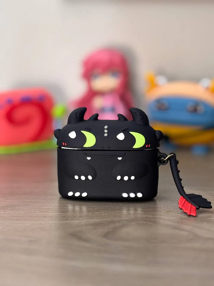 Black Character 3D AirPods Case