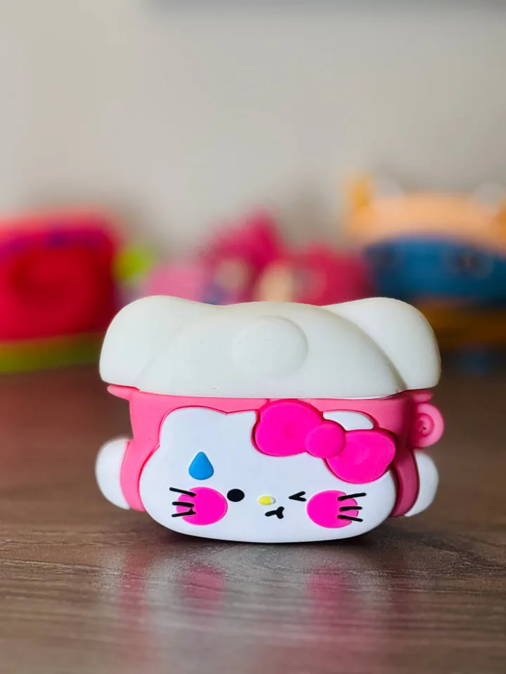 White Sanrio 3D AirPods Case