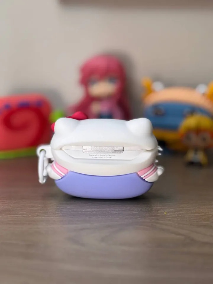 White Sanrio 3D AirPods Case