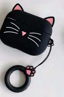 Black Cat Classic AirPods Case