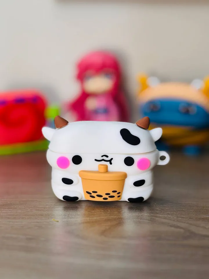 White Boba 3D AirPods Case