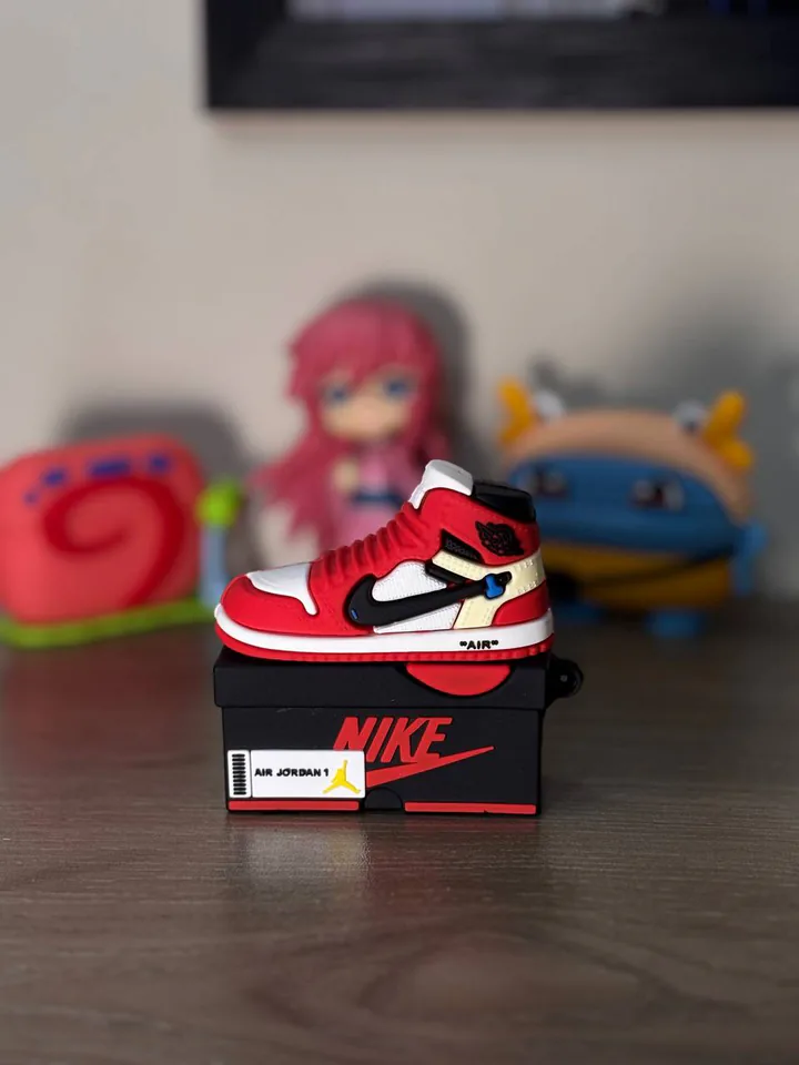 Red Sneaker 3D AirPods Case