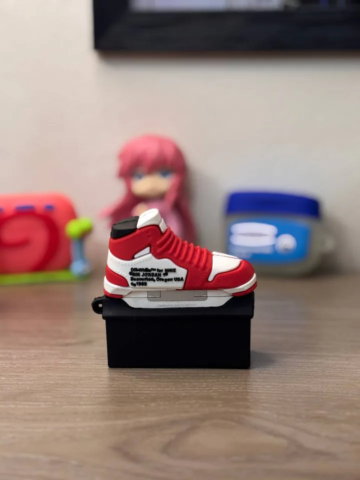 Red Sneaker 3D AirPods Case