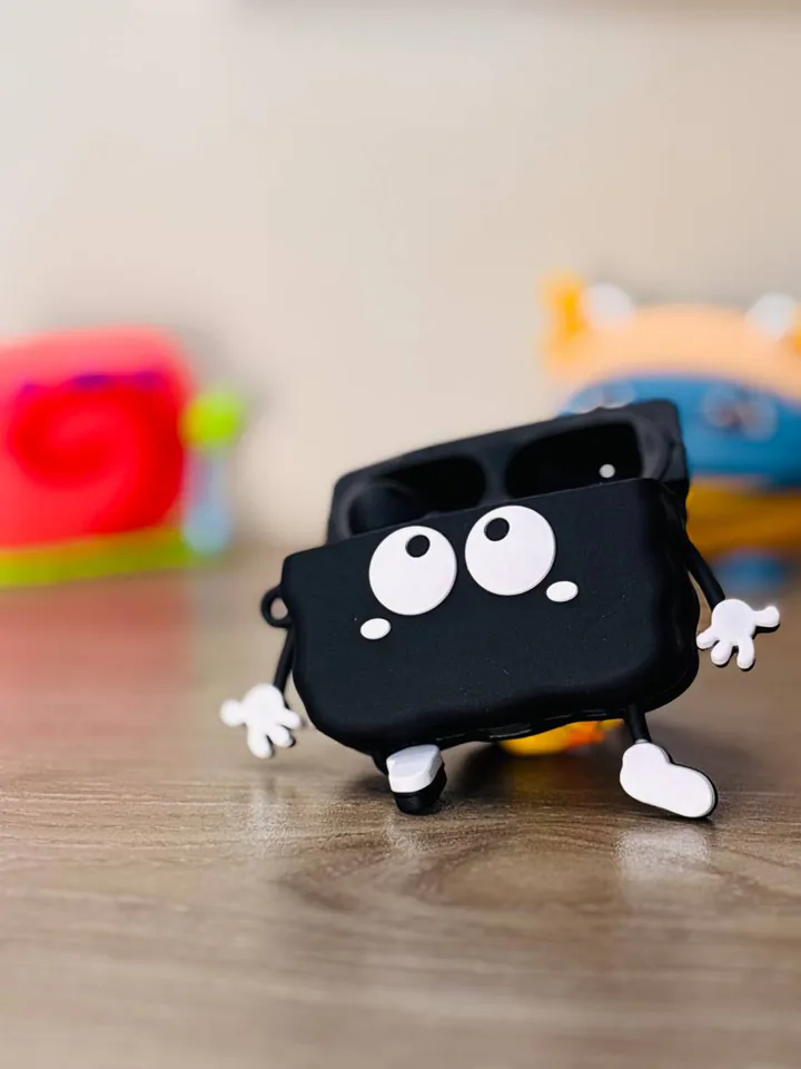 Black Character 3D AirPods Case