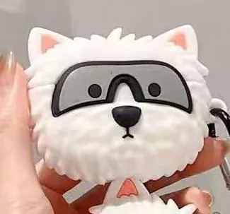 White Character 3D AirPods Case
