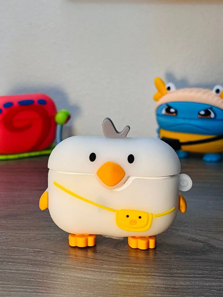 White Character 3D AirPods Case