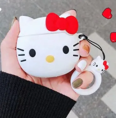 White Sanrio 3D AirPods Case