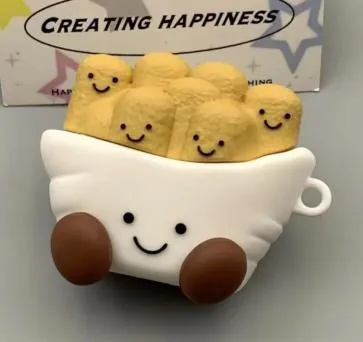 White Snack 3D AirPods Case