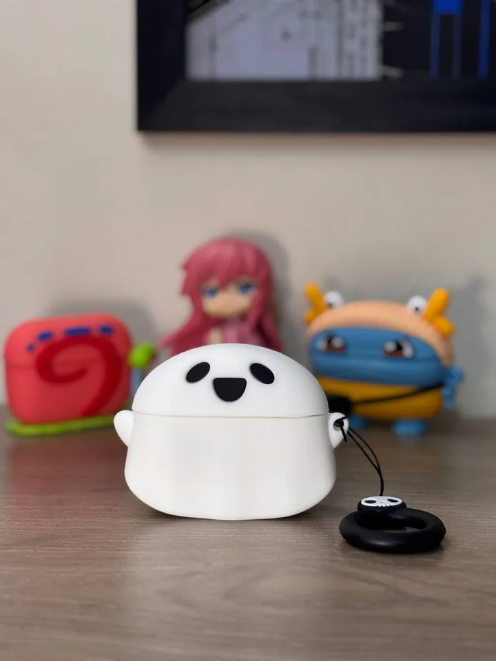 White Character 3D AirPods Case