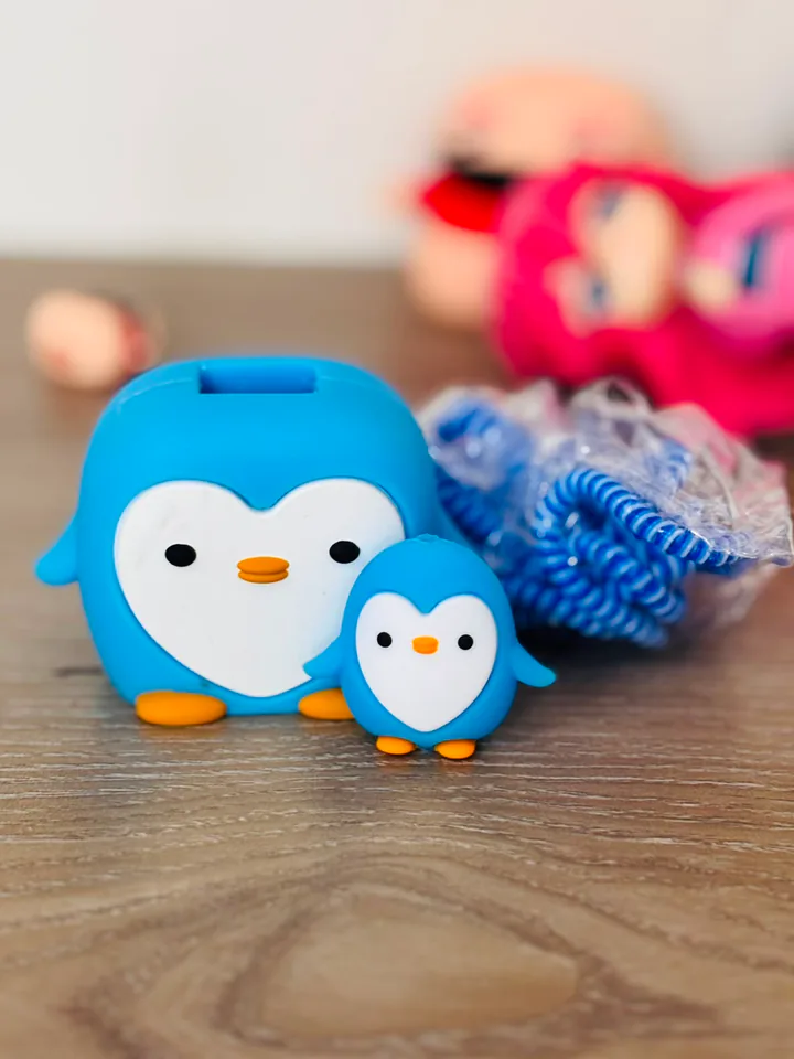 Blue Penguin Charger Cover