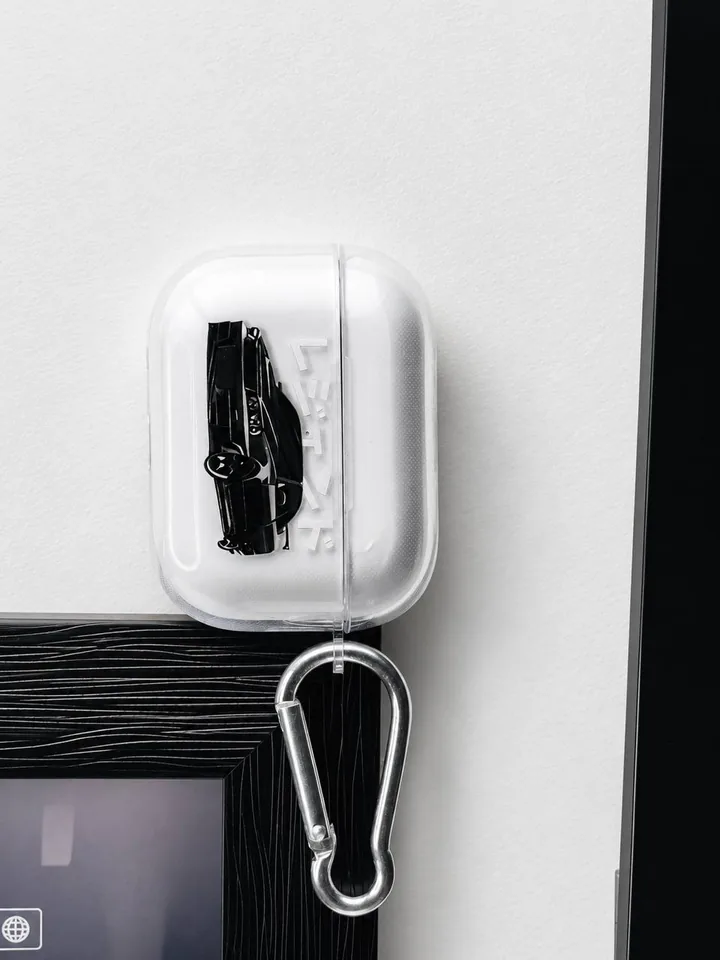 White anime Plain AirPods Case