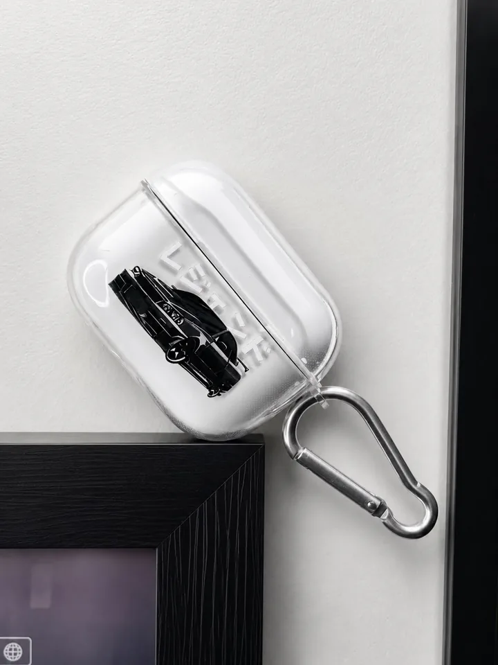 White anime Plain AirPods Case